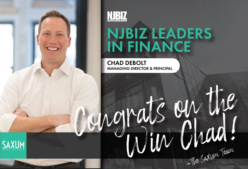 Chad DeBolt Recognized as NJBIZ Leader in Finance of 2022