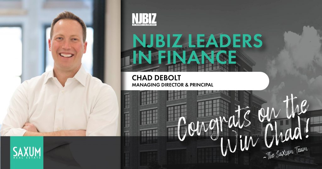 Chad DeBolt Recognized as NJBIZ Leader in Finance of 2022